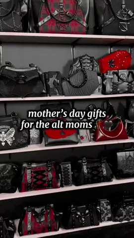 Mother’s Day gift ideas for the alt mom’s available on our tiktok shop 💗 #fyp #mothersday #bag #purse #goth #gothgirl #gothstyle #alttiktok #giftideas #spring 