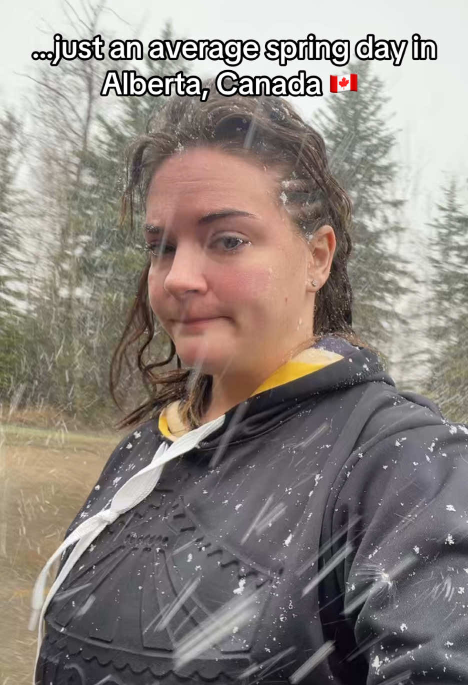 there she goes again… #mothernature #spring #canada #alberta #northern #weather #northpole #fyp #fypシ゚ 