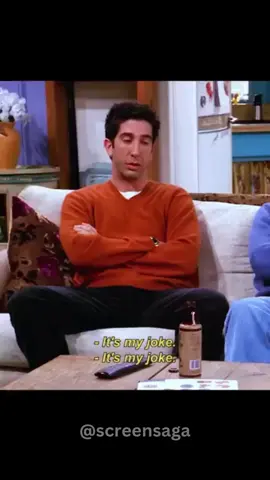Ross and Chandler fight about a joke. #friends #movie #ViralMoment #viral_video #fyp #ChandlerBing #ross