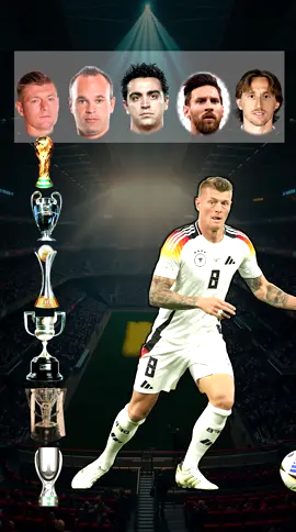Comparison - Luka Modric, Xavi Hernandez, Lionel Messi, Andrés Iniesta, Toni Kroos.