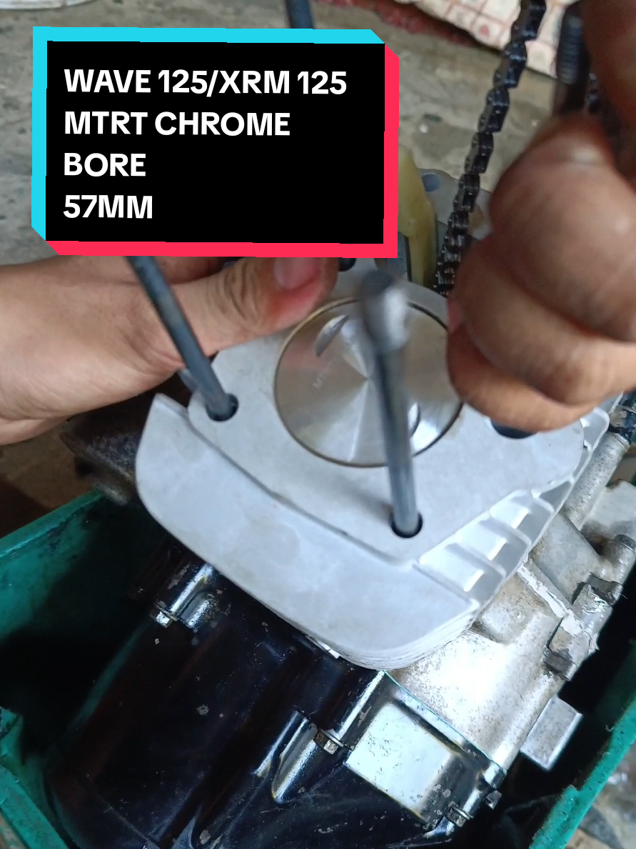 MTRT CHROME BORE 57MM FOR WAVE 125 AND XRM 125 CARB