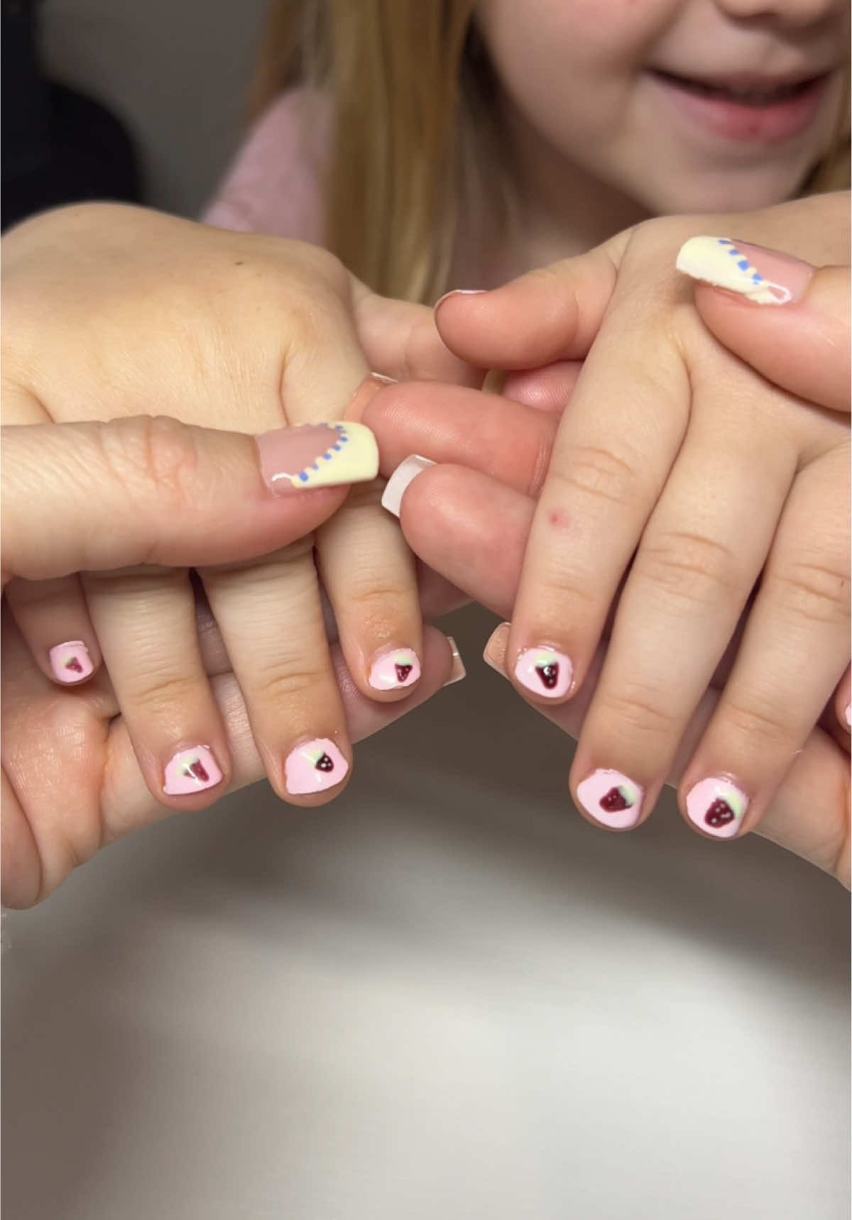 Kj wanted her nails fixed 🥲🩷✨💅🏻 #brimandthegirls #beckerfamily #fypシ #nails #momlife #Vlog 