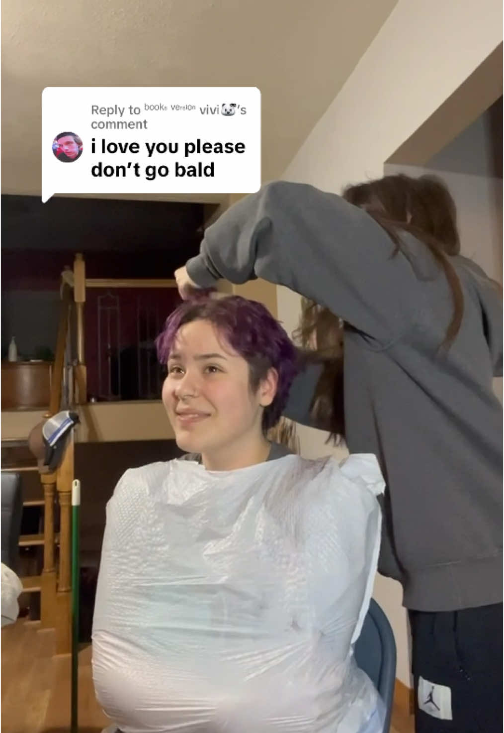 Replying to @ᵇᵒᵒᵏˢ ᵛᵉʳˢⁱᵒⁿ vivi🐻‍❄️ྀིྀི I already did  💔 dont worry it won’t happen again  #bald #buzzcut #shavedhead #fyp #wlw #bradmondo #viral 