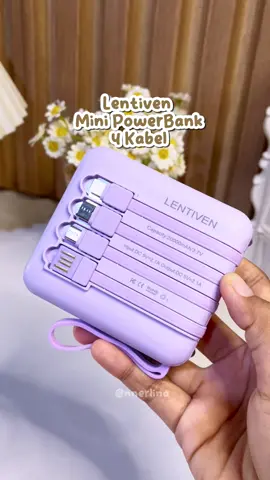 Powerbank Lentiven 4 Kabel #powerbank #lentiven #powerbankmurah #powerbankmini #powerbank4in1 