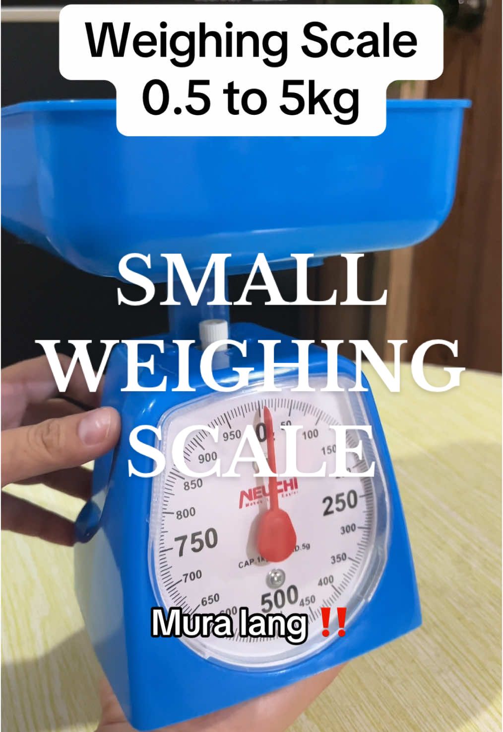 Mini Weighing Scale from 0.5kg up to 5kg. Muraa lang #smallweighingscale #weighingscale #miniweighingscale #mechanicalweighingscale #timbangan #maliitnatimbangan 