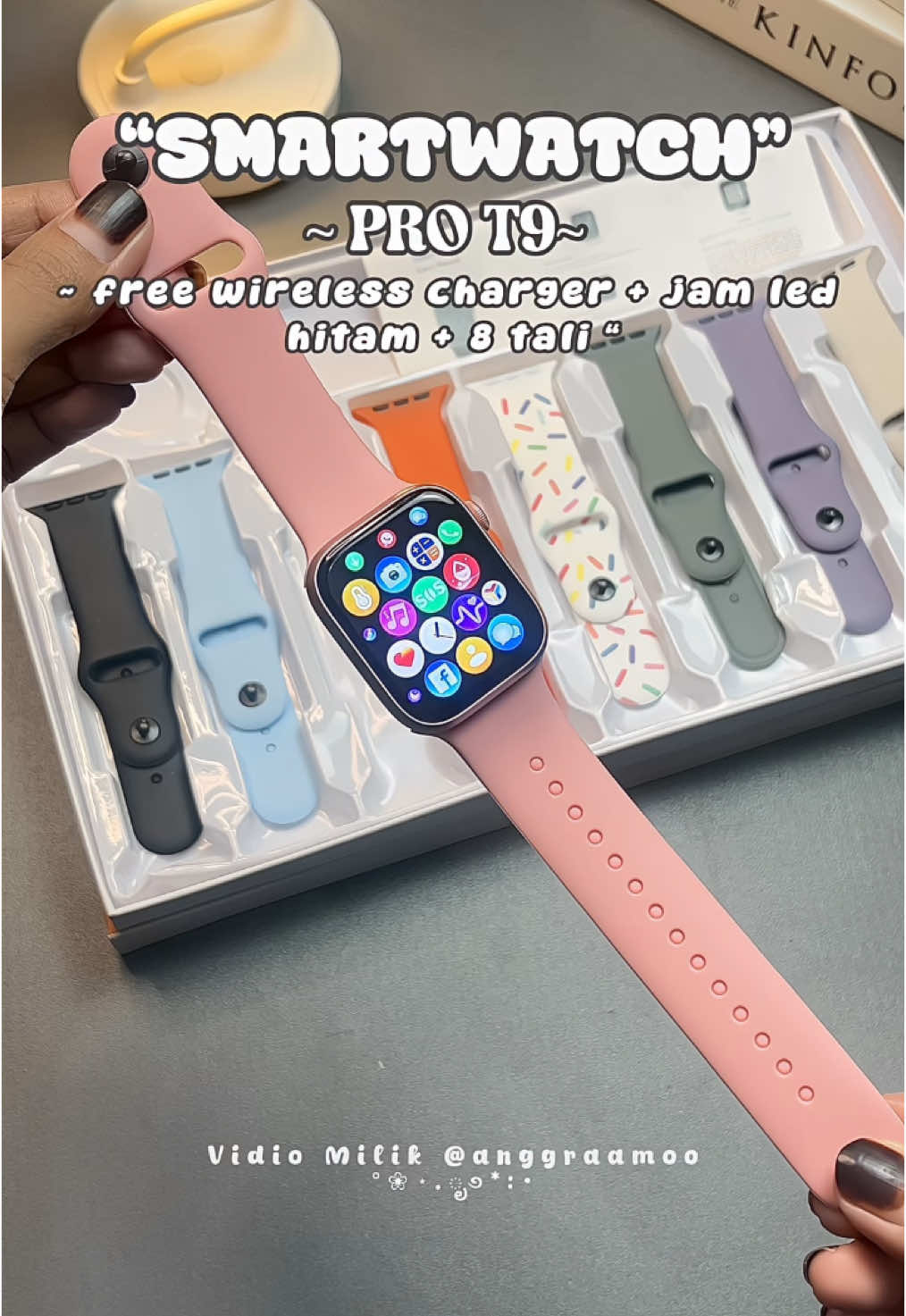 Ga percaya 100ribuan udah dapat smartwatch keren + 8 tali + jam led hitam 😩 #smartwatch #watch #smartwatchviral #smartphone #jam #jamtangan #jamtanganmurah #jamtangancantik #rekomendasi #aksesoris #fashion 