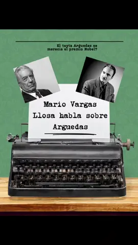 Mario Vargas Llosa habla sobre Arguedas  El Tayta Arguedas se merecía el premio nobel?  #mariovargasllosa #josemariaarguedas #geniosdelaliteratura 