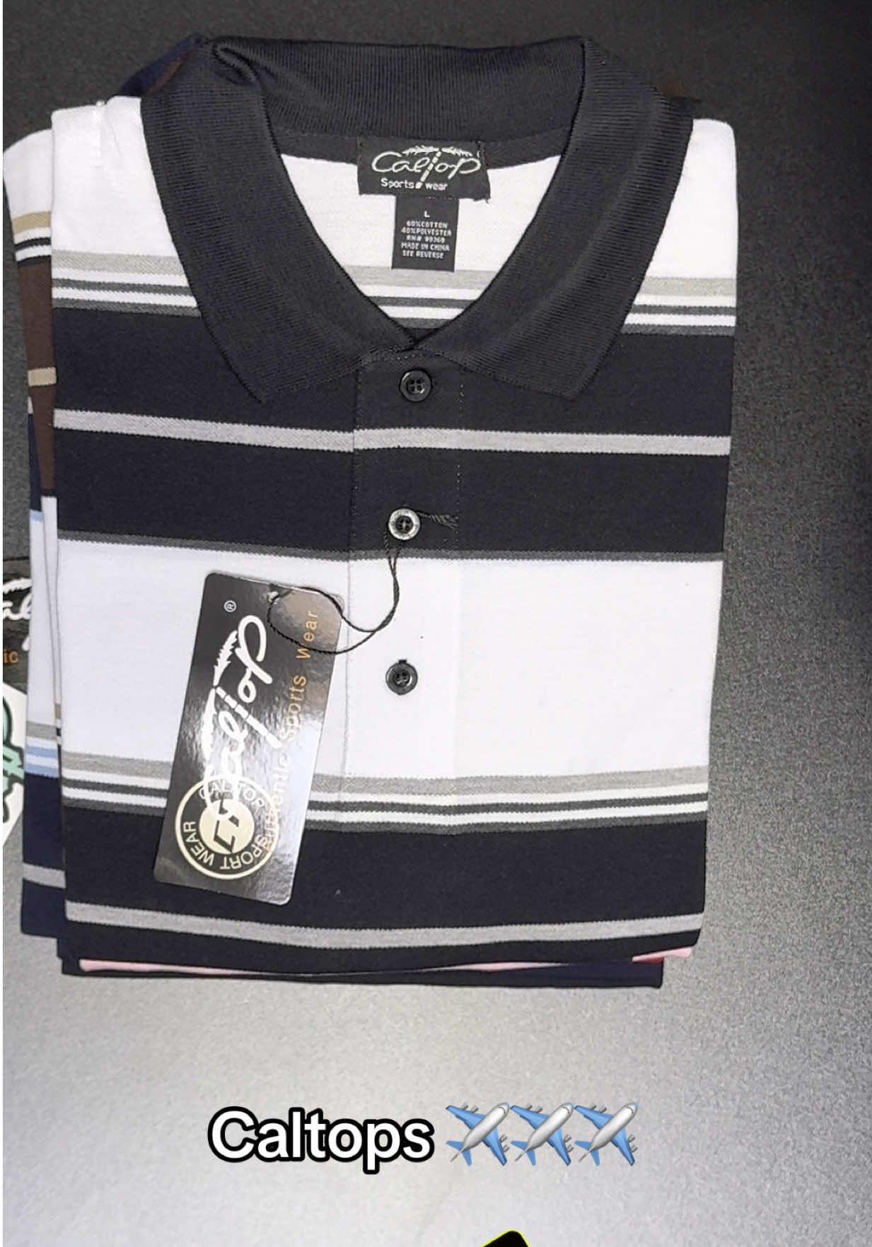 🔥 CALTOP STRIPED POLO – ALL COLORS IN STOCK 🔥 Stay clean in the OG classic. Caltop Striped Polo now available in Black, Navy, Grey, Brown, and White. ✔️ Heavyweight ✔️ Relaxed fit ✔️ Timeless OG look Tap the bag 🛍️ to shop your color – only at The OG Shop #Caltop #StripedPolo #OGStyle #TikTokShop #ShopNow #FYP #ForYou #StreetwearEssentials #WestCoastStyle #StayLaced #LowriderStyle #fyp #foryou #shop #tgif 