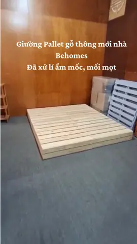 Giường pallet gỗ thông Behomes #pallet #giuong #behomes 