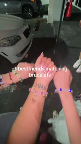Shop bestfriends matching bracelets now!💚🩷💙 #matchingbracelets #bracelet 