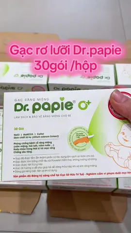 Gạc rơ lưỡi cho bé Dr.papie cho bé #giangbaby90 #mebimsua #mebim #chobe #rơluoi #drpapie #xh #tictok 