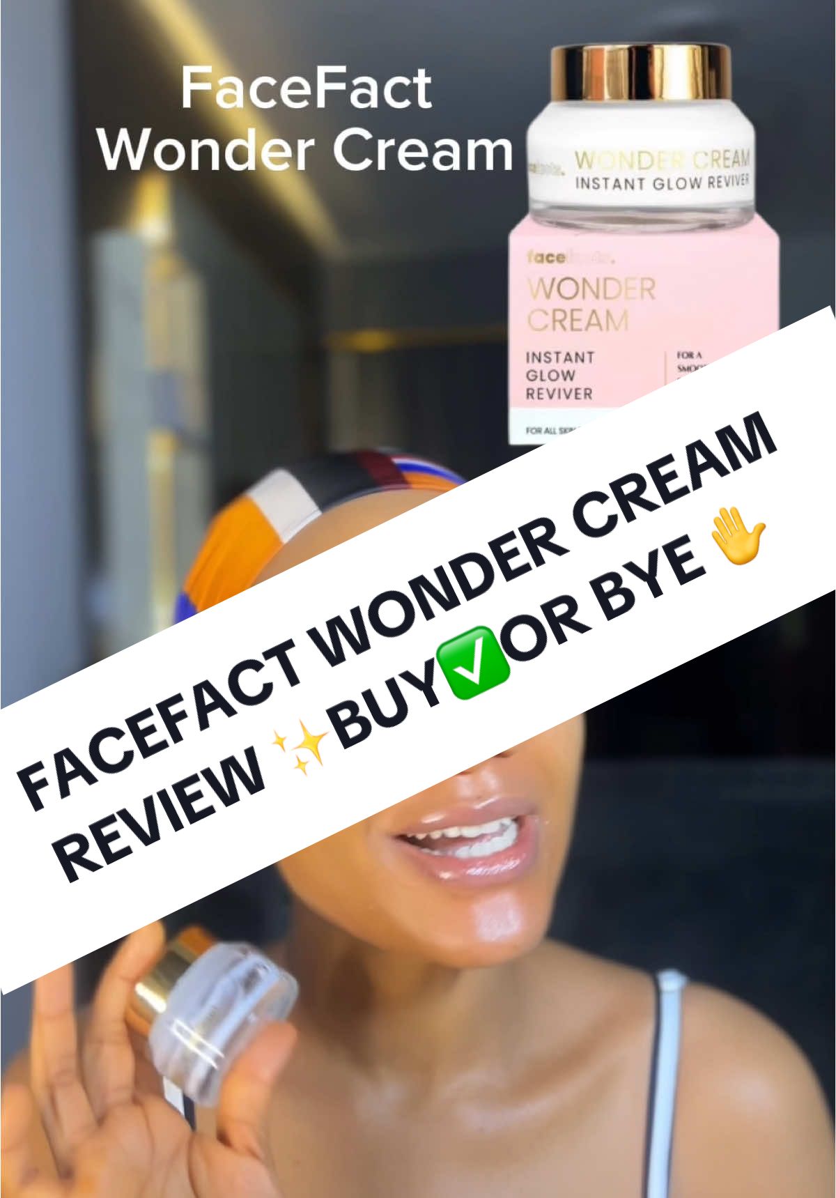 FaceFact wonder cream review ✨worth the hype?🤔#glowyskincare #glowyfacecream #glowfacecream #facecream#allskintypes @Face Facts 