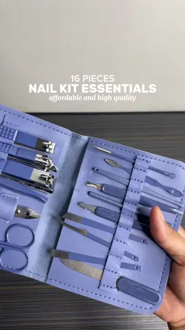 Got mine in blue but this is also available in other colors. Highly recommended, made with stainless steel material. Related to: Nail care Nail care kit Nail care essentials Nail clippers 16 pcs nail clippers 16 pcs nail cutters Nail cutter Manicure kit Pedicure kit Manicure tools #nailcare #nailclipper #nailcutter #manicure #manicure💅 #pedicuretools #fyp #foryou #foryoupage 
