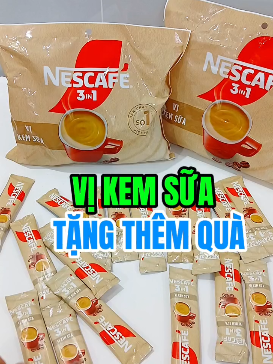 Nest cà phê vị Kem Sữa tặng thêm quà. Thơm vị cà phê, ngậy vị sữa, thêm lớp kem >> ngon lắm
