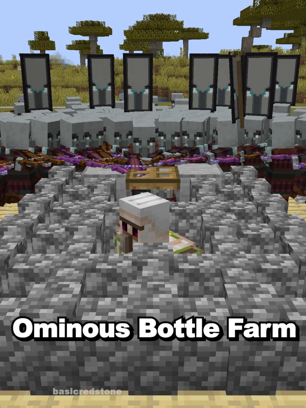 Minecraft Ominous Bottle Farm! Download the app in Bio NOW! #Minecraft #minecrafttutorial #minecraftfarm 