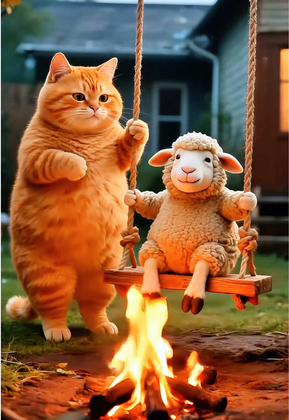 Weren’t we good friends? #cats #ai #history #gato #story #kitty #kitten #catsoftiktok #meow