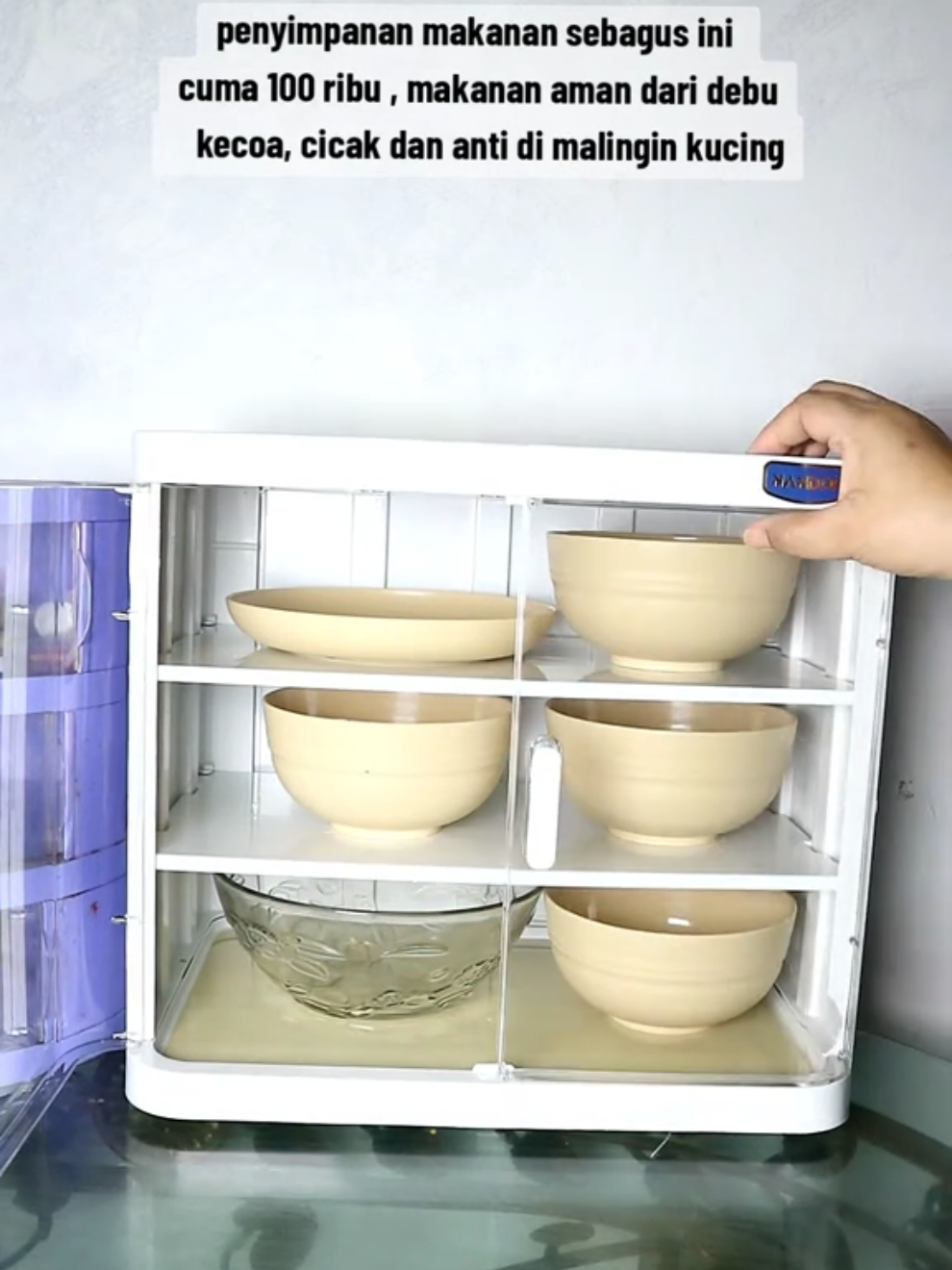 #rakserbaguna #rakpenyimpanan #foodcabinet #rak 