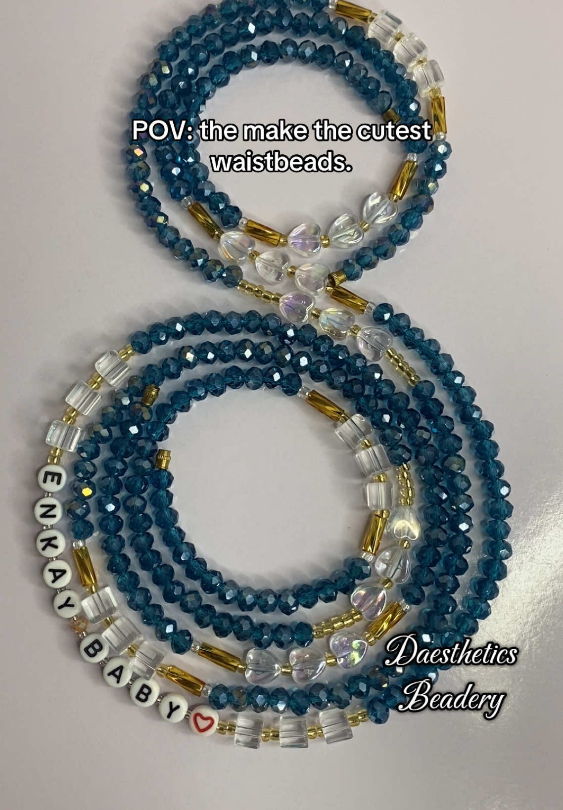 The cutest Waistbeads fr! #daestheticsbeads #waistbeads #crystalwaistbeads #beadsjewelry #waistbead 