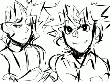 Yugi where are you going? come back!  #puzzleshipping #yami #yamiyugi #yugi #yugimuto #art #myart #ygo #yugioh #animatic 