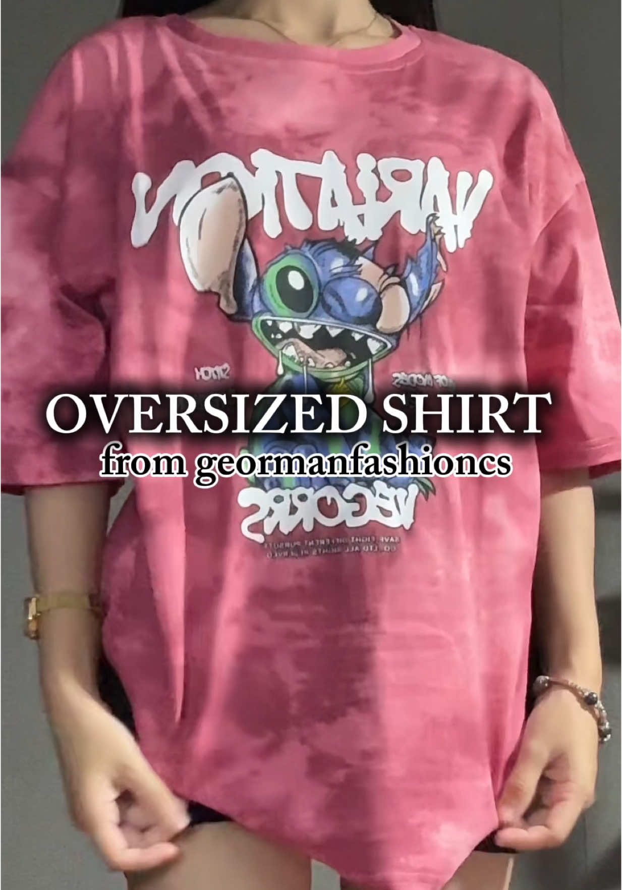 WORTH THE BUDOL! #unisex #oversizedshirt #stitch #geormanfashioncs #fyp #tiktokaffiliate #freesample #makeitviral 