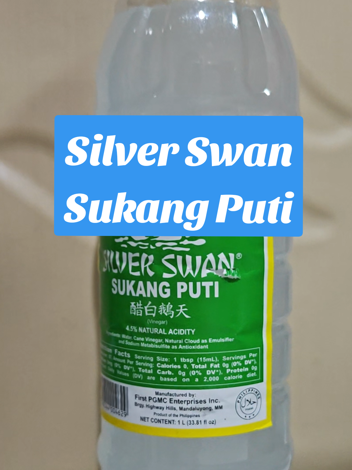 Silver Swan sukang puti #silverswan #sukangputi #vinegar #suka #condiments 