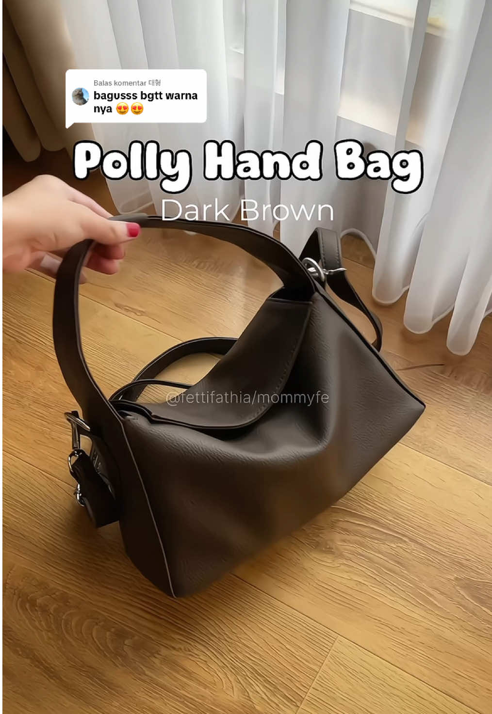 Membalas @태형 warna barunya secantik itu, coklatnya bener2 deep jadi keliatan mewah banget, old money color gasih ?🫶 #pollyhandbag #tinyblack #taswanita #tasmewah #taselegant #tascantik 