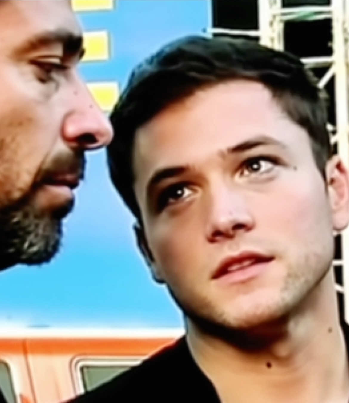 Taron Egerton and Hugh Jackman : the end we all wanted. Made with AI from existing images. 