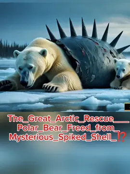 The_Great_Arctic_Rescue___Polar_Bear_Freed_from_Mysterious_Spiked_Shell_⁉️#animalrescue #polarrescue_ #bear__ #branches 