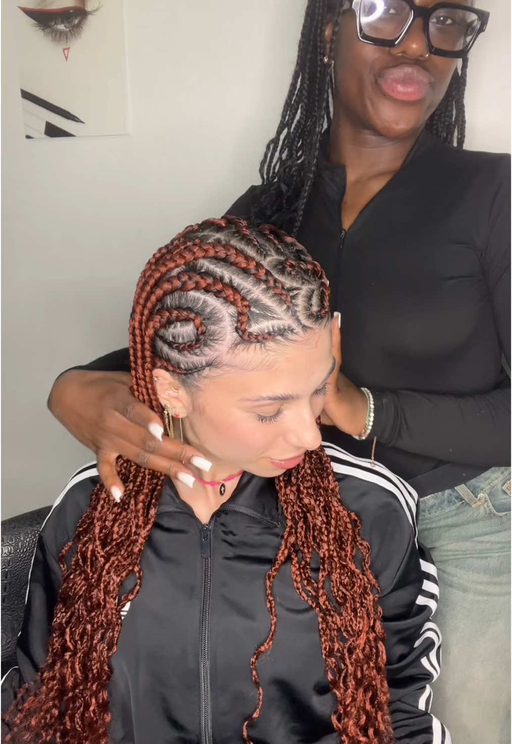 Treccine crazy alla fantastica @Jasmin Zangarelli 😍😍😍 #braid #fulanibraids #braidsqueen #braider #braidsstyle #fyp #perte #pourtoi #xyzabc 