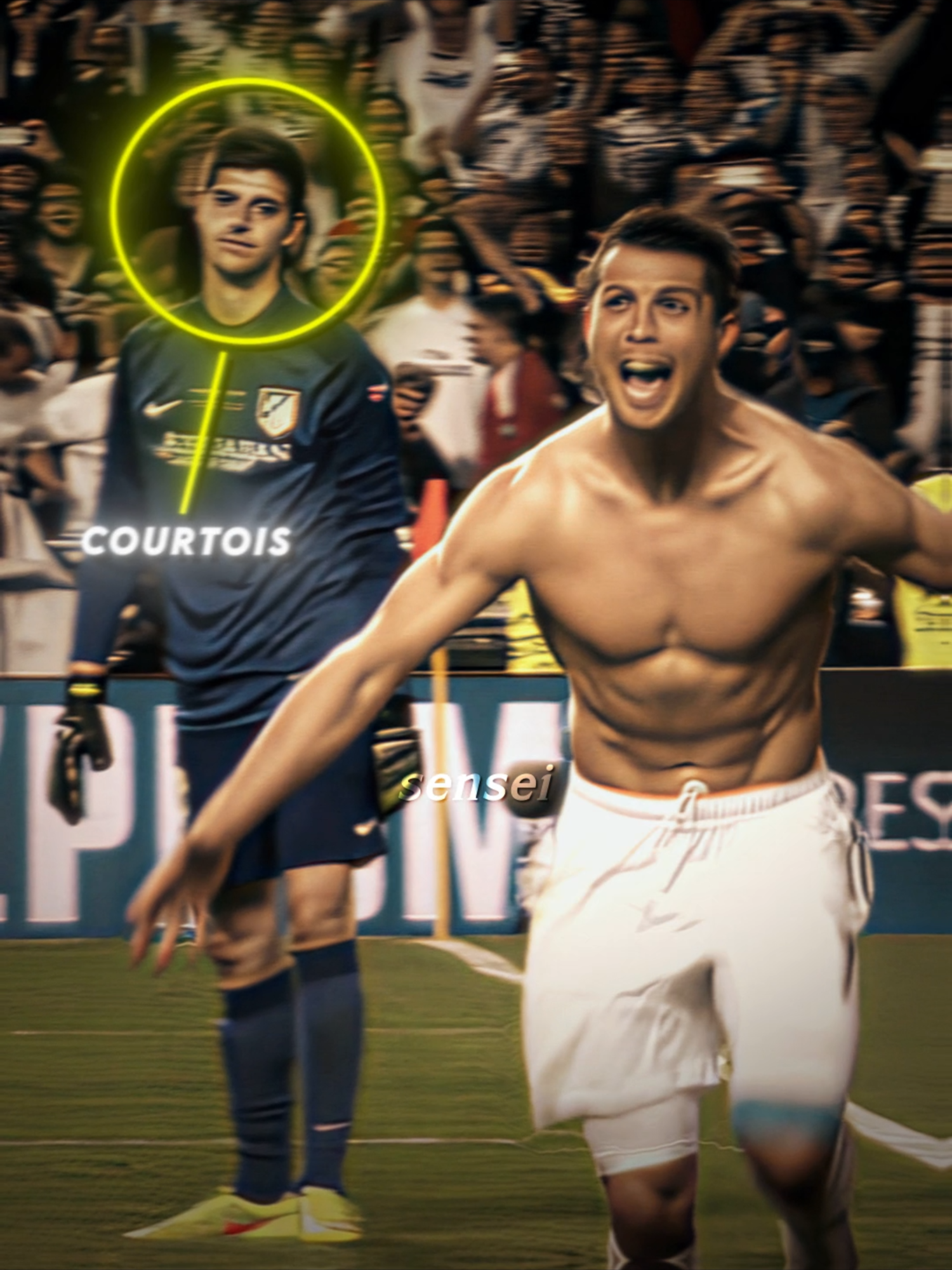 Ronaldo vs Courtois 🥶#footballmoments #viralvideos #viralreels #footballtiktok #shorts #viral #retirement #8k #4k #football #realmadrid #cristianoronaldo #georgia