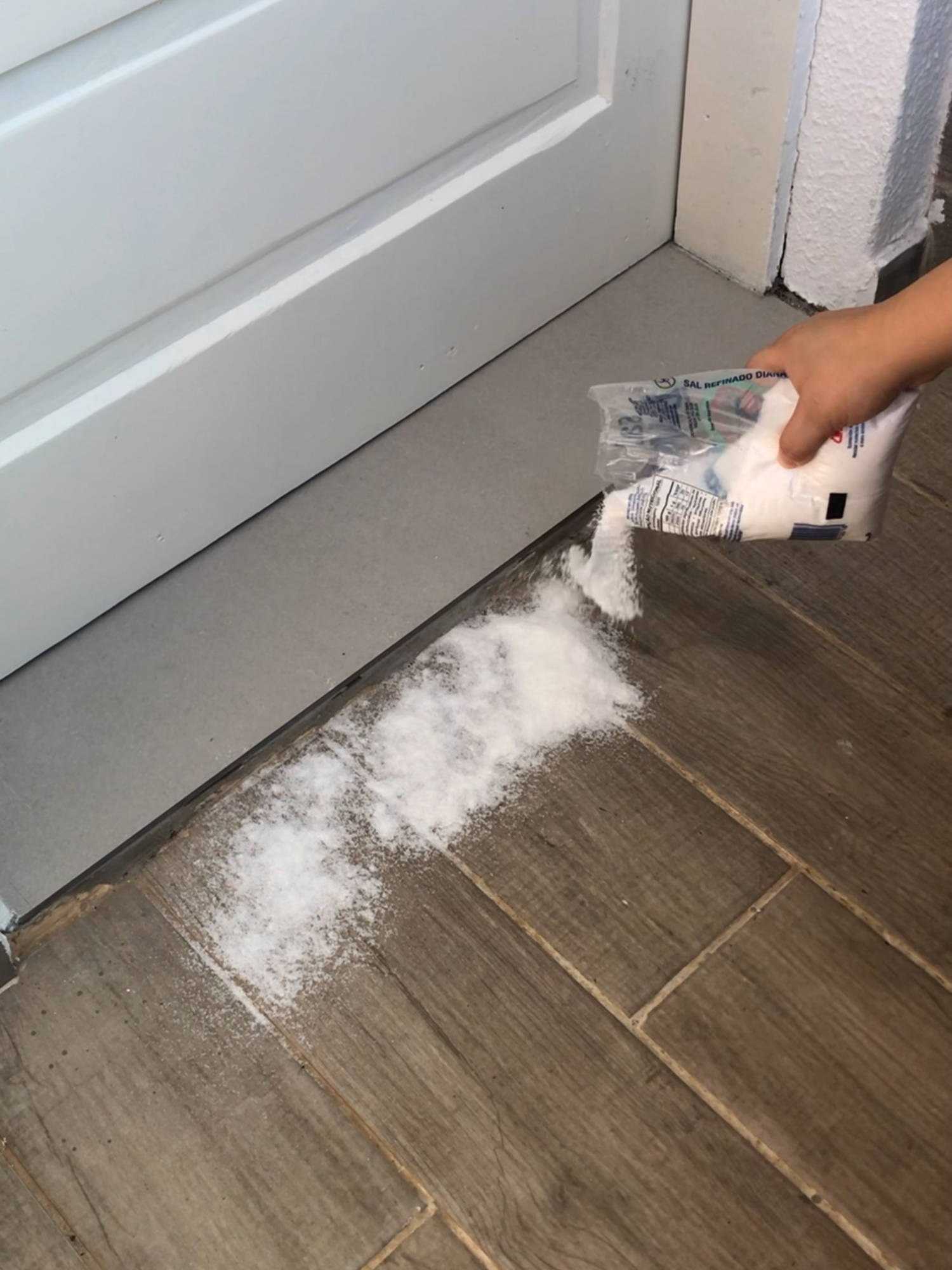 Put Salt on your front door and the next day you will be amazed at the results! 😱