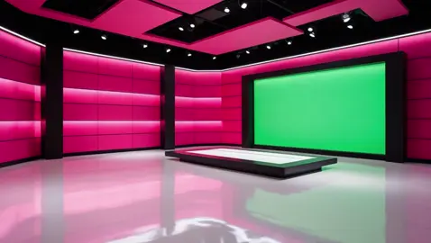 14 Hot Pink and Black Studios Template Background | Green Screen #studio #template #background #greenscreen #greenscreenvideo