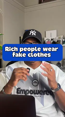 Rich people wear fake clothes because they’ve already won the game — the car is real, the house is paid off, and their money makes money. Why drop R100K on a bag when the flex is not needing to prove anything? #WealthIsSilent #RealMoneyMoves #StatusIsLoudWhenYouBroke #QuietLuxury 