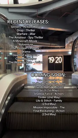 There is SOO much good stuff at the cinema at the moment, and some incredible movies still to be released in the next few weeks!! What are you most excited about seeing?! #movies #comingsoon #whattowatch #cinema #sinners #movietok 