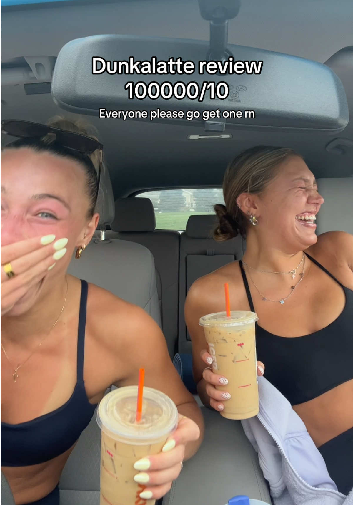 We did in fact not vlog but GO GET ONE they r so good @emmahasenjager_  #dunkin #fyp 