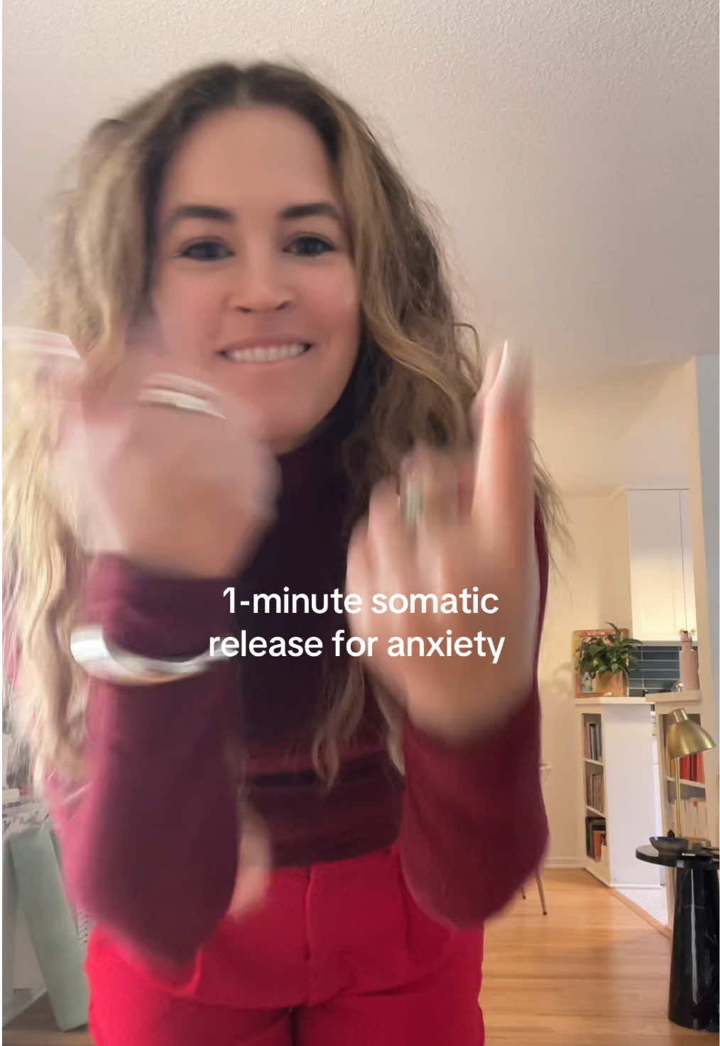 When you do this, focus on exhaling from the part of the body where you feel the anxiety. Most of us feel it in our chest, so focus on letting that anxiety come out through your arms and hands. Sending love ❤️ #somatichealing #somatictherapy #somaticpractice #somaticrelease #anxietyrelief #anxiety #anxious #somaticexperiencing #somaticmovement #movement 