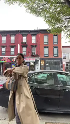 A silk scarf in the hair on a windy day is my new self care #nyc 