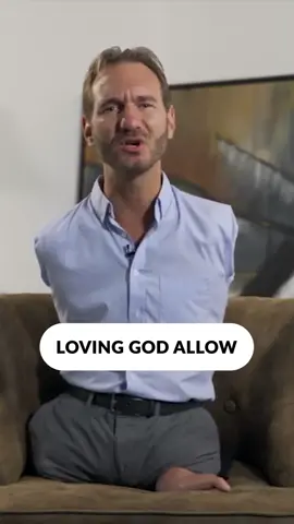 His loving embrace helps us through our hard times, and gives us faith for a better life after #nickvujicic #fyp #disability #hope #motivation
