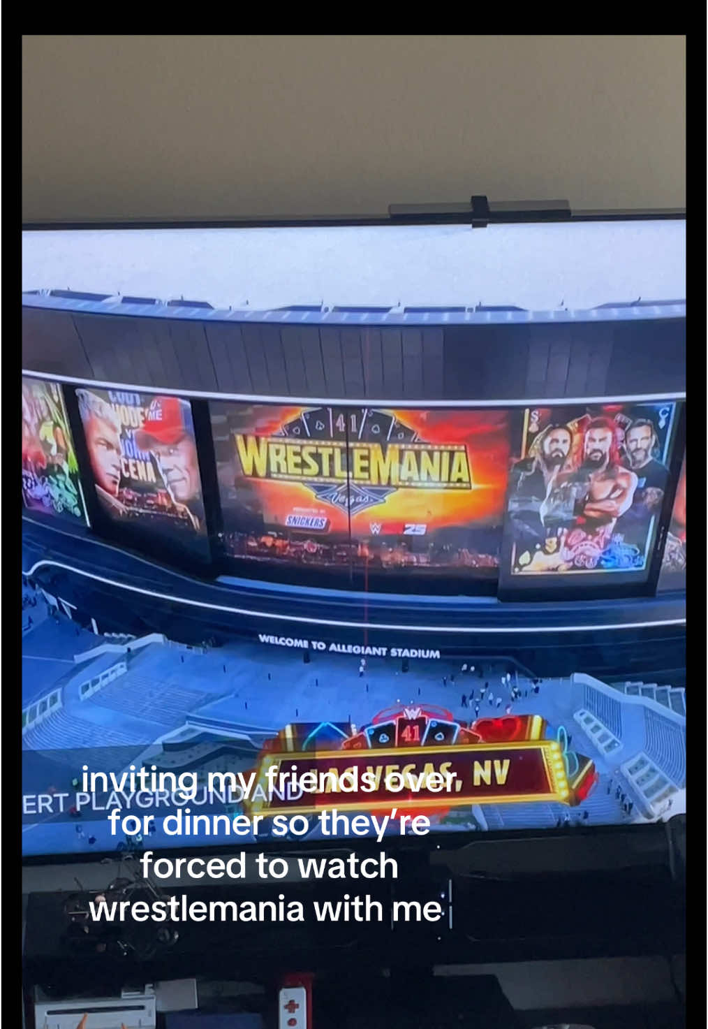 HAPPY WRESTLEMANIA DAY 1! #WWE #wrestlemania41 #WrestleMania #wwetiktok #wwefan #wweraw #wwesmackdown 
