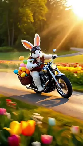 Easter Bunny took a hard left at wholesome and never looked back. Dropping those Easter egg bombs… Happy Easter ! #fyp #easter #bunny #funny #cute #ai #aivideo created with @Kling AI 2.0 - 