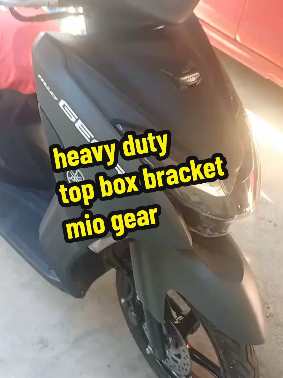 Mio gear heavy duty top box bracket..