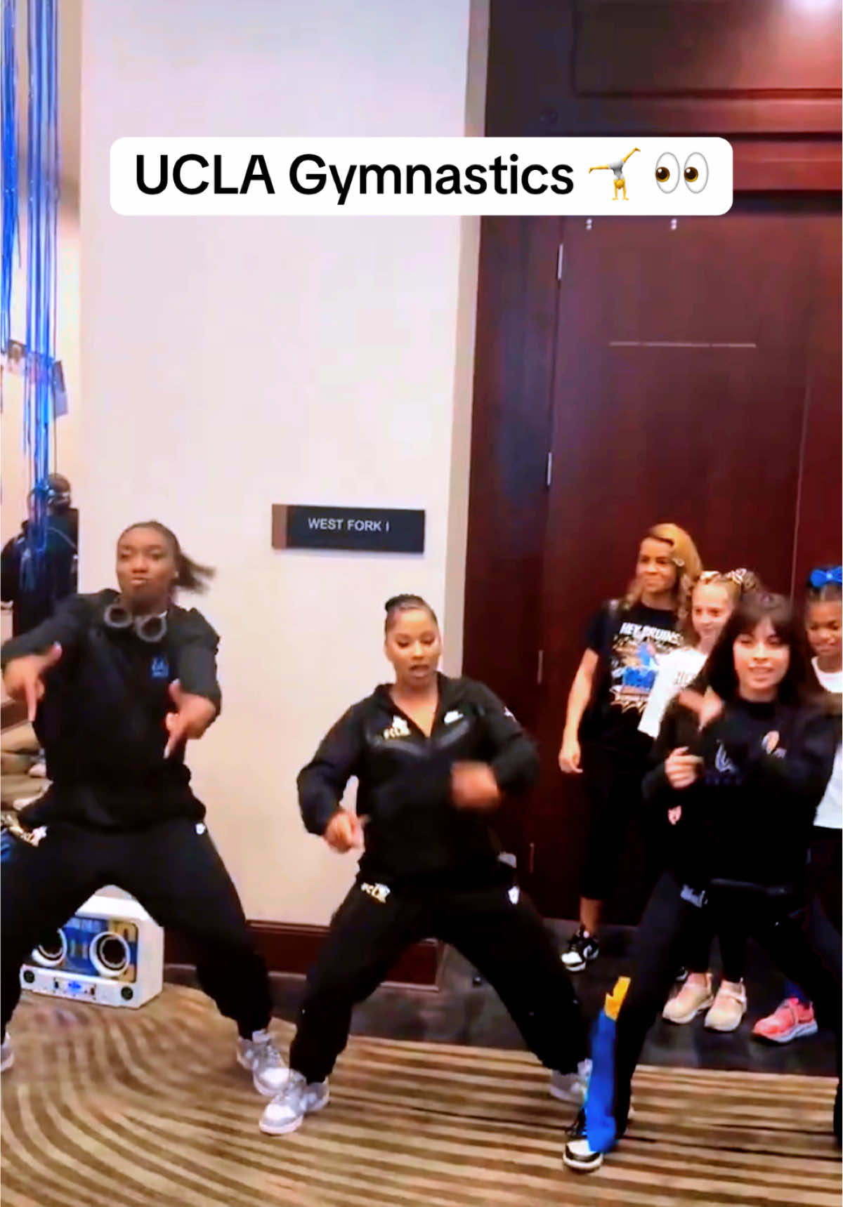 UCLA Gymnastics has been having a TIME at nationals 🐻 Jordan Chiles is back at it again btw!  #ucla #jordanchiles #GymTok #gymnasts #gymnastic #uclagymnastics #olympics #gymnasticschallenge 