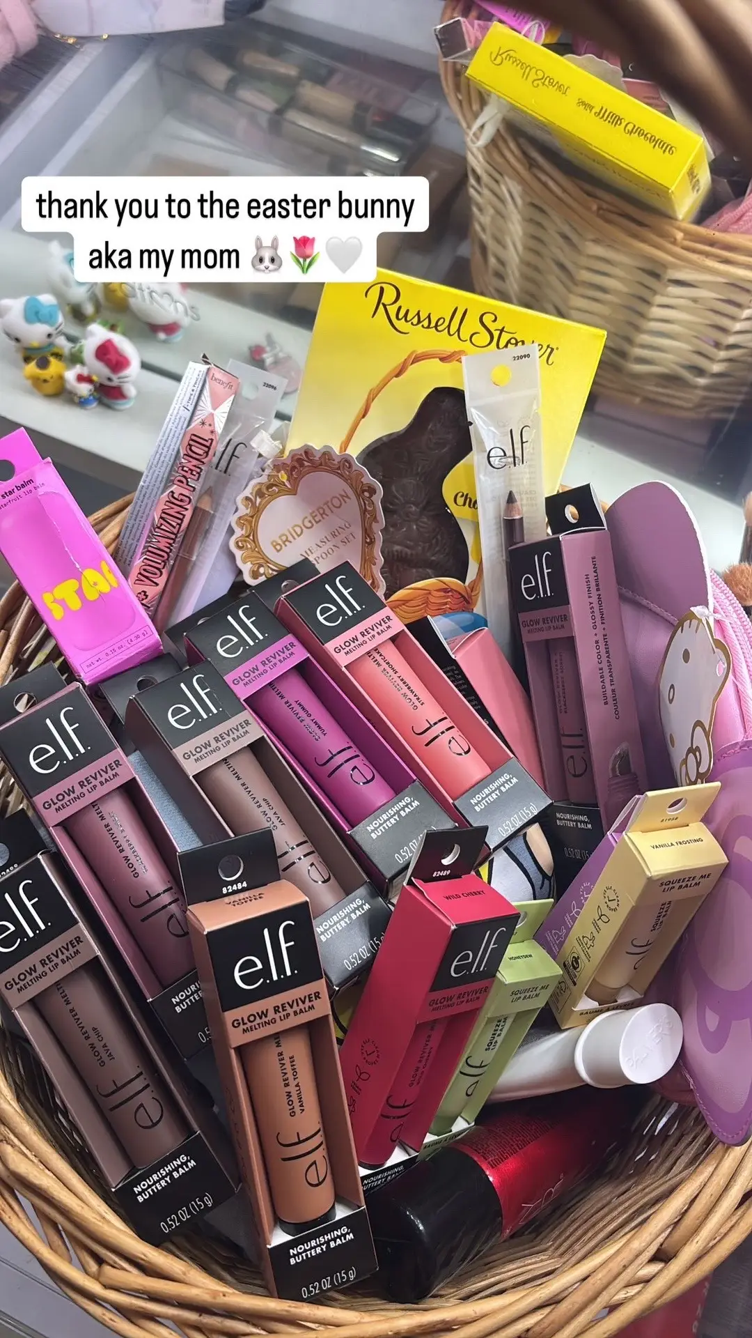 thank you to my mommy 🤞🏻💕  #easterbasket #elfcosmetics #elflipbalm #elfcosmeticsreview @e.l.f. Cosmetics 