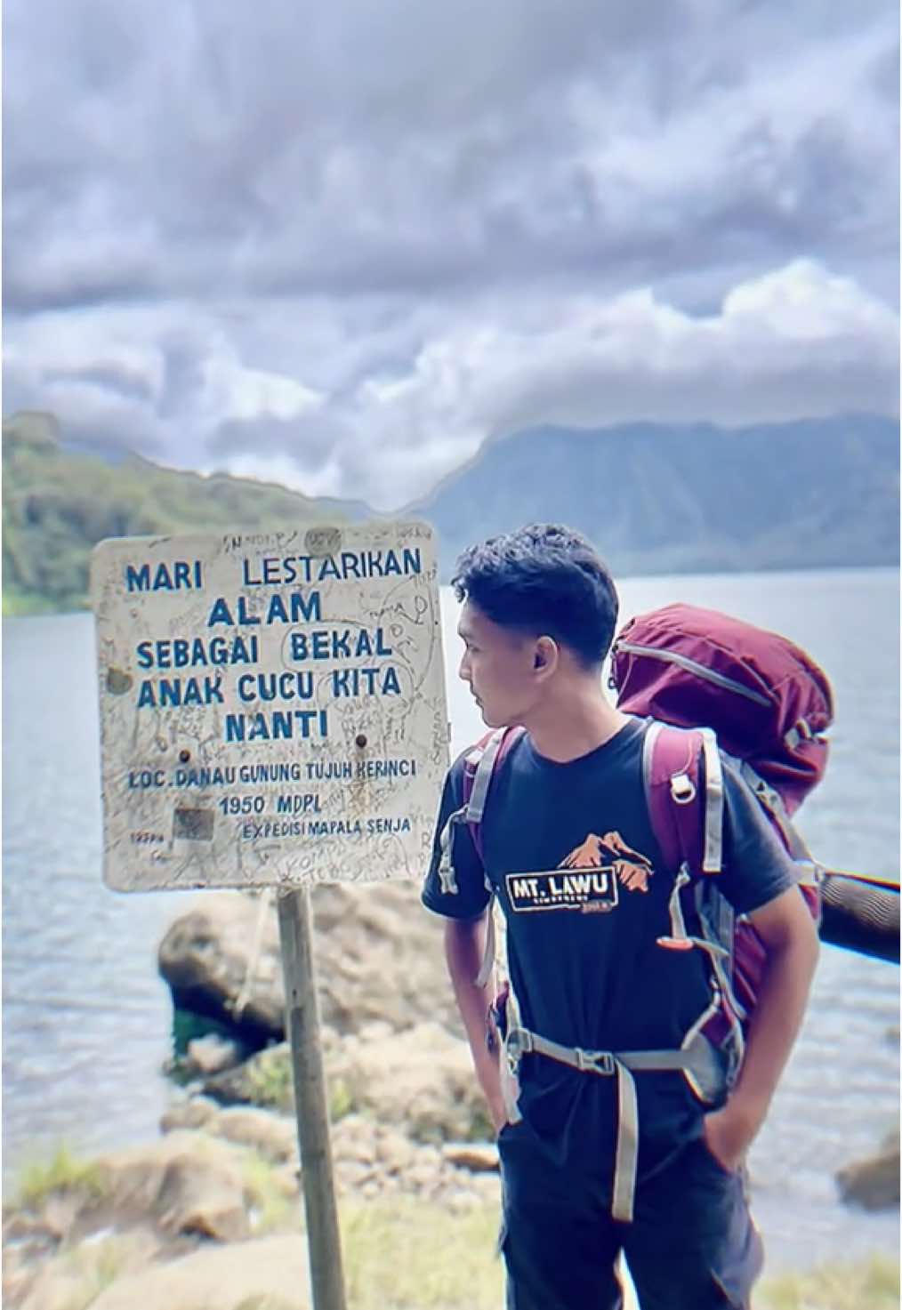 G 7 pas cerah emah sebagus itu  #fyp #jambipride #gunungtujuh #danaugunung7kerinci #kerinci #gunung7kerinci #pendakipemula #masyaallah #pendaki 