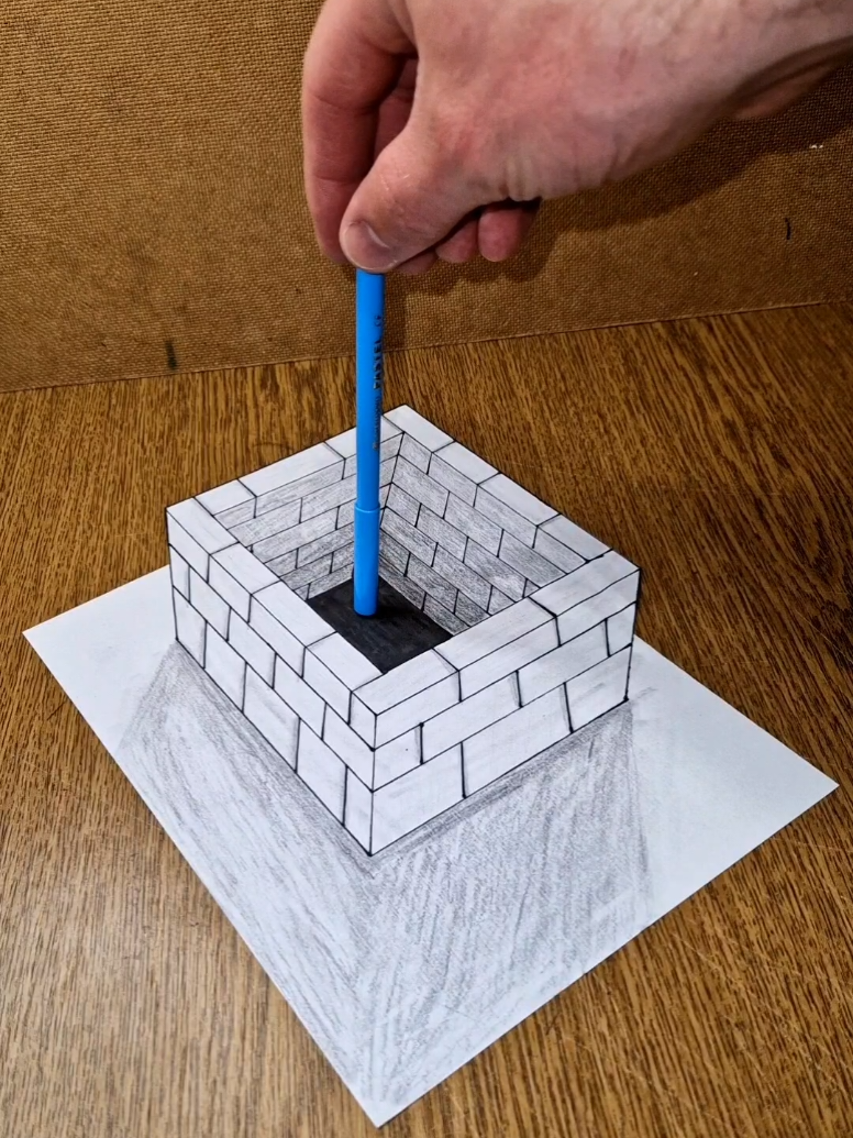 Amazing 3D Real Illusion on Paper 😱 #foryoupage❤️❤️ #fyp #viral #treanding #satisfyng #illusion #mindblowing #3dart #3ddrawing #realisticdrawing #paperart #opticalillusion #artillusion #drawingillusion #sketchart #realismart #artuk #dibujo #kunstwerk #dessin3d 