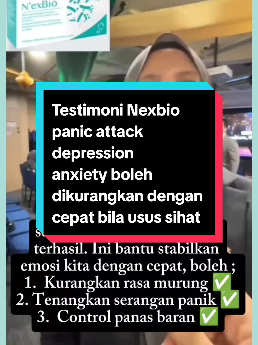 PM 0173318703 untuk info Nexbio. Tq RCCA Hasanah and Beians for testimoni recording and sharing. 90% happy hormone ( serotonin ) di hasilkan di usus. kalau nak betulkan emosi kena betulkan usus dulu k. #nexbio  #testimoninexbio  #serotonin  #postbiotic  #probiotics  #prebiotic  #masalahususperut  #SayangiUsus  #nexbiojourney  #FaktaKesihatan 