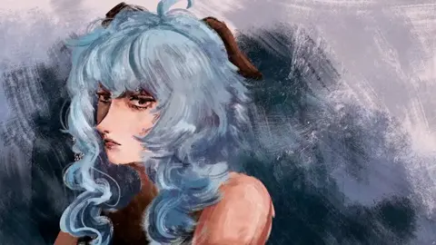 как же я ненавижу волосы....  почему с ними так много проблем #genshin #speedpaint #drawing #digitalart 