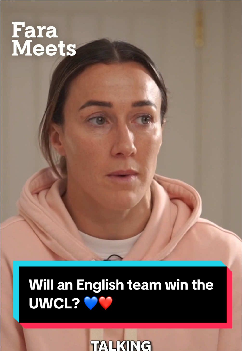 You heard Lucy , it’s time for an English team to win the Champions League! 🙌 Can Chelsea beat Barcelona tonight in the first leg of the #UWCL semi-final!? 💙  #championsleague #chelseafc #chelsea #fcbarcelona #fcbarça #uefa #womenschampionsleague #football #lucybronze