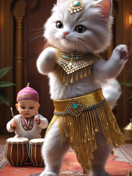 cute cat dancing#adorable #funnykids #funnycatsoftiktok #catdance #dancingcat #cutebaby #kidfunai #funnymoments #funnyvideo #babylove #trends #fyp #ai 