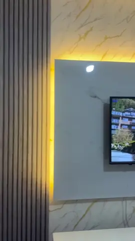 Wallpapers & Marble sheet Tv wall design with lighting. 📞+254742137232 #trendyluxeinteriors  #tvwalldesign 